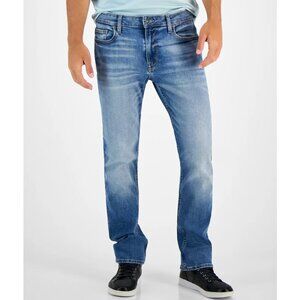 GUESS Men's Medium Wash Straight Leg Jeans 40x30